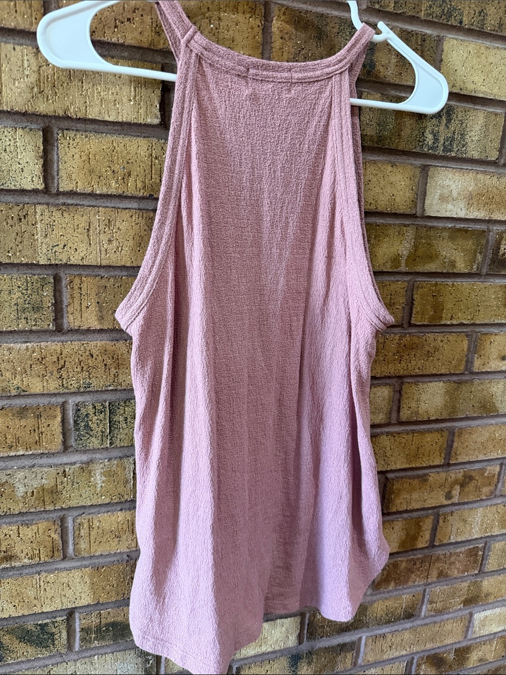 Universal Thread Dusty Rose Ribbed High-Neck Tank - Picture 3 of 4